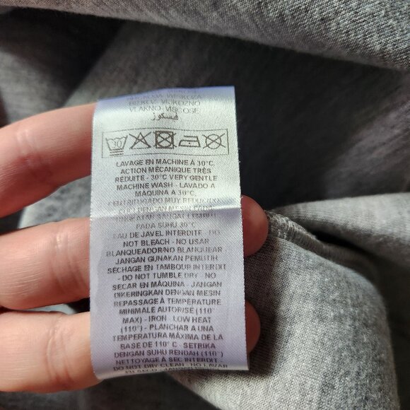 🇫🇷 Naf Naf Black Mirror-Style Flared Mini Gray Dress - Picture 13 of 14